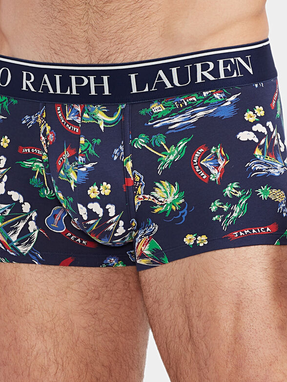 Boxer trunks with logo branding - 4