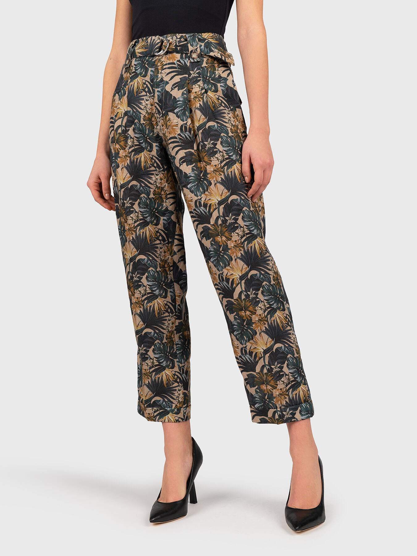 パンツ LIU JO Woman Pants Olive WF4317T7144 90515 Trouser Olive 90515 Liu.jo - Le Follie Shop