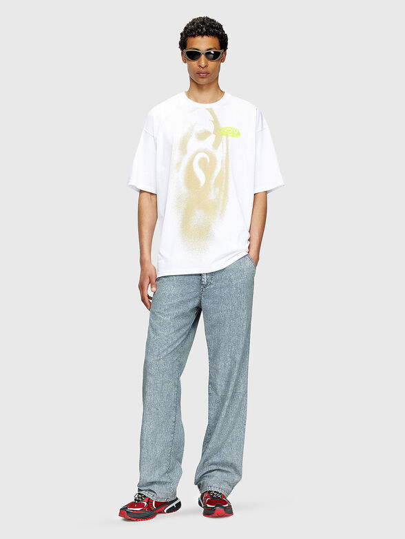 T-BOXT-T7 оversized T-shirt with accent print - 2