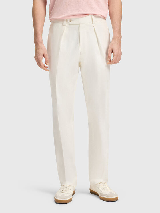 BECKHAM x BOSS cotton trousers with pockets - 1