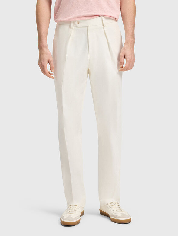 BECKHAM x BOSS cotton trousers with pockets - 1