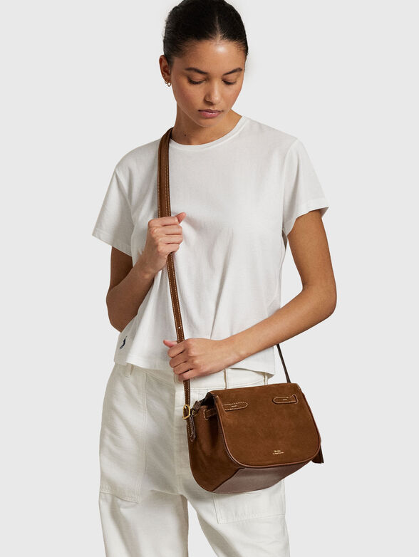 Suede bag with long handle - 2