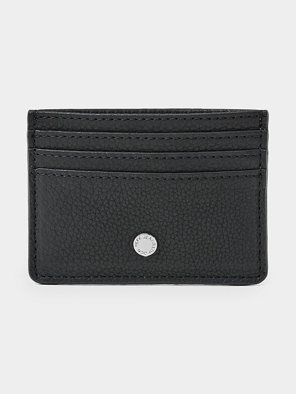 CONI black leather cardholder - 1