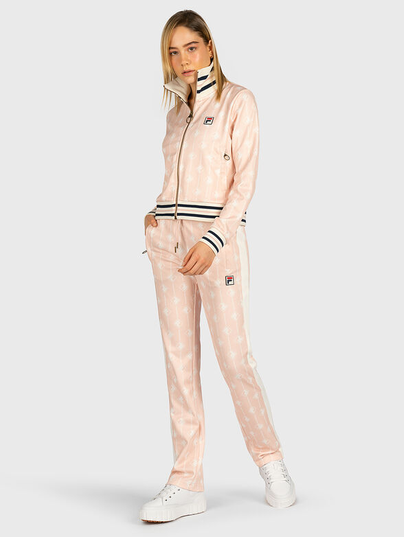 HAMO Pants with monogram logo print - 4