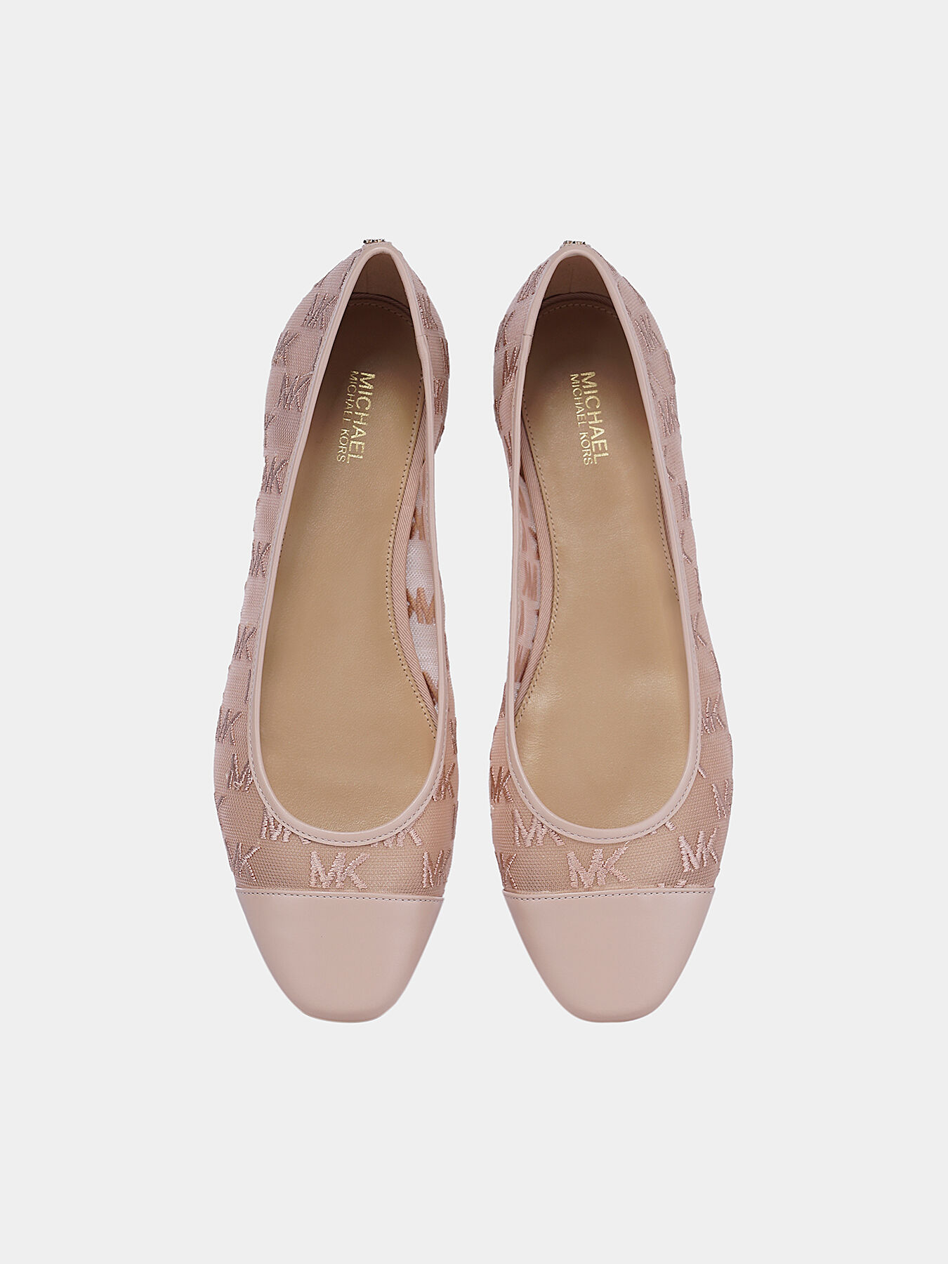 ALYSSA Ballet flat with logo embroideries brand MICHAEL KORS Globalbrandsstore en