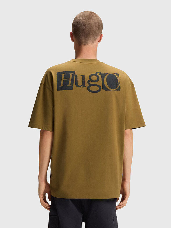 Oversized T-shirt with accent back - 2