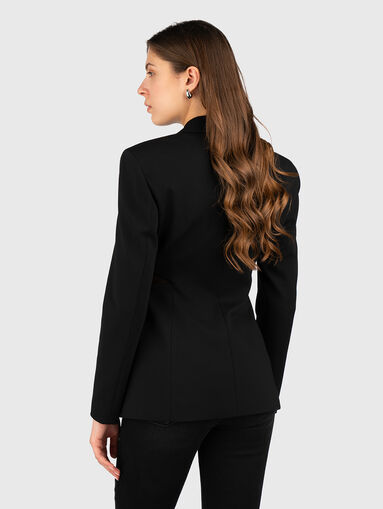 AZERA slim blazer with zip and logo - 3