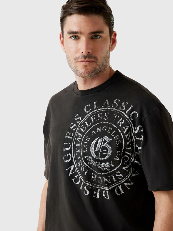 T-shirt with contrast logo print - 4