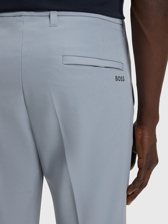 Straight trousers with logo - 3