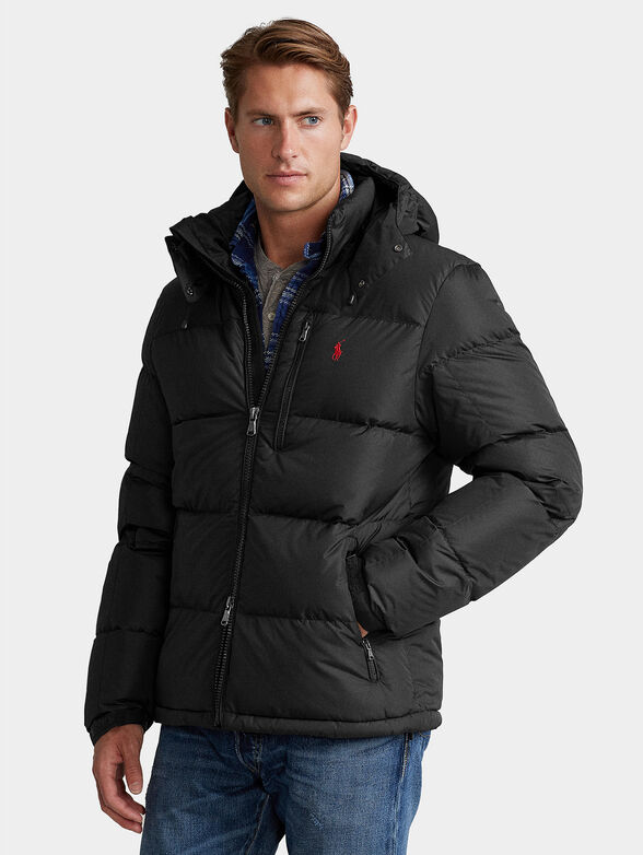 Padded jacket with removable hood - 1