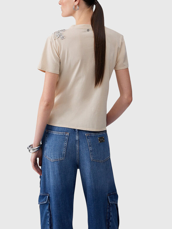 T-shirt with jewel embroidery - 3