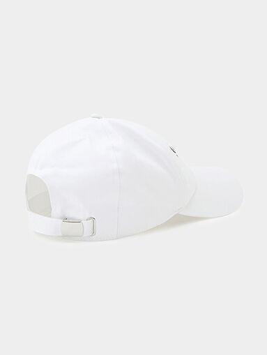Pink hat with visor and logo embroidery - 3