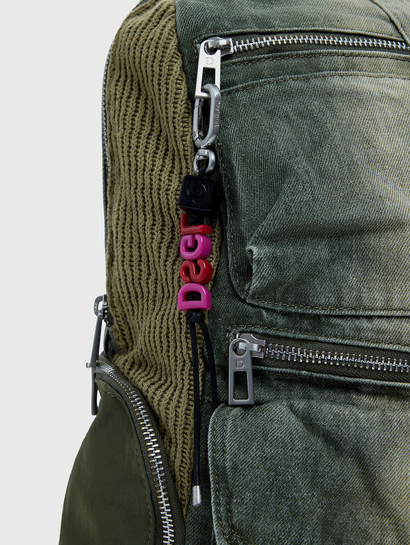 Large denim backpack - 5