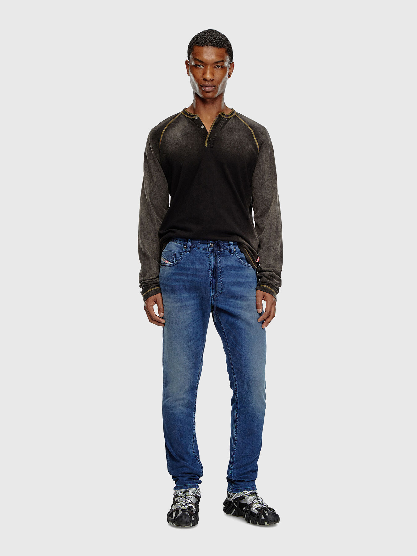 ルーシー Men's Regular Jeans | Dark Blue | Diesel 2032 D-Krooley Joggjeans®