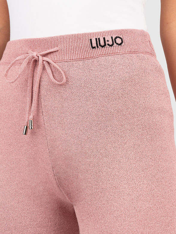 Glittered knit pants  - 3