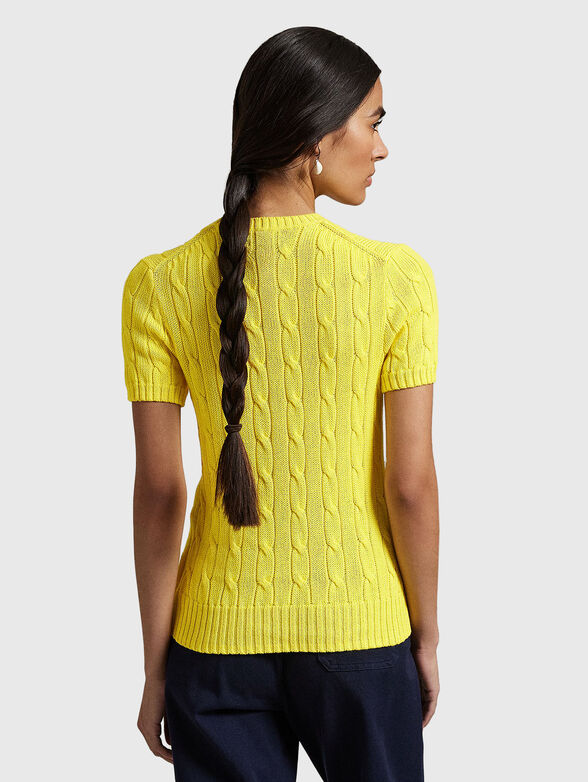 Short-sleeved sweater with embroidered logo - 3