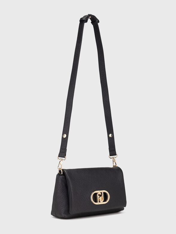 Black crossbody bag with logo detail - 2