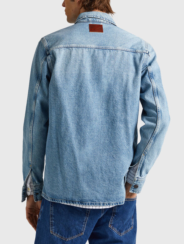 WESTON denim jacket with logo patch - 3