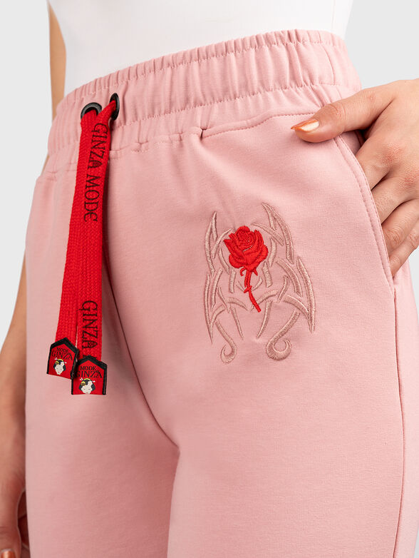 JL011 sports pants with embroidery and print - 4