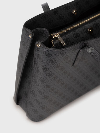 Large bag with monogram print  - 5