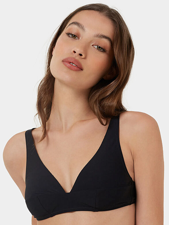 SCULPT COLOR bikini top in black color - 1