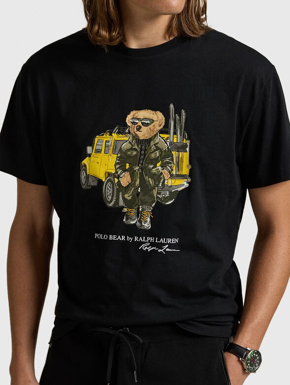 Cotton T-shirt with Polo Bear print - 4