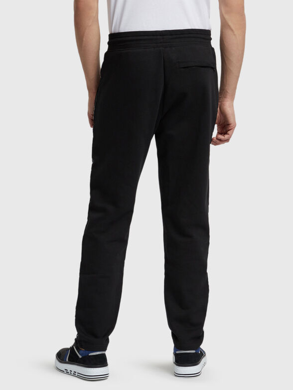 Cotton sports trousers with logo - 2