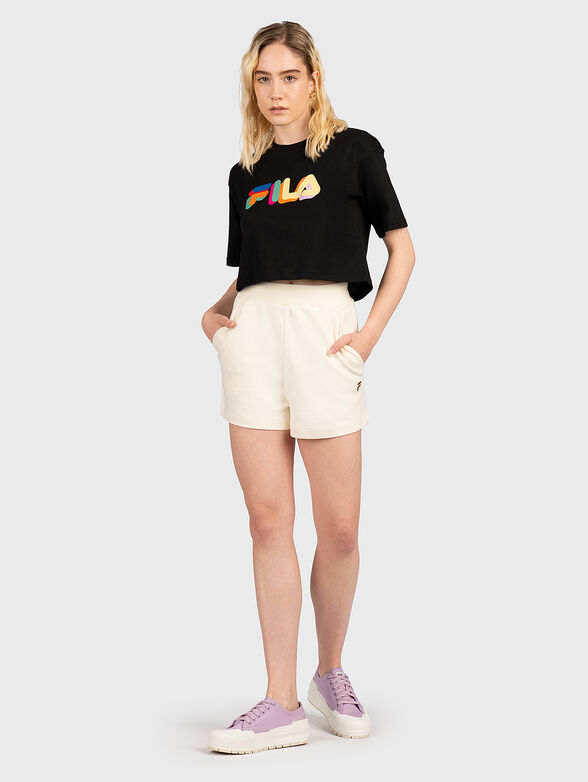 BEUNA black cropped T-shirt - 2