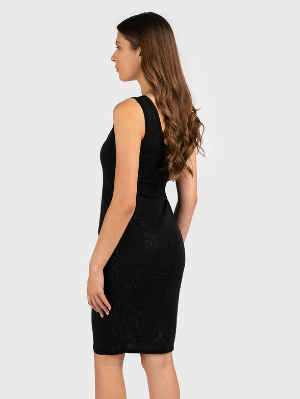 Black dress with rhinestones - 2