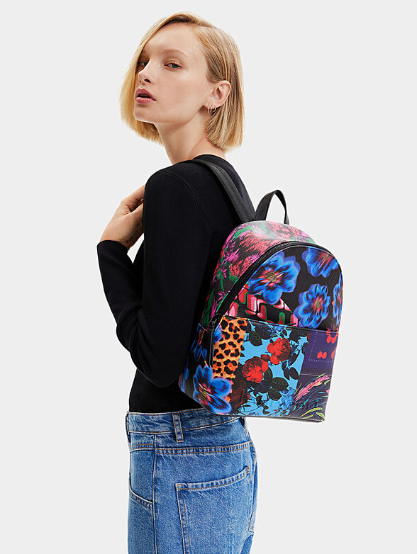 Backpack with floral motifs - 2