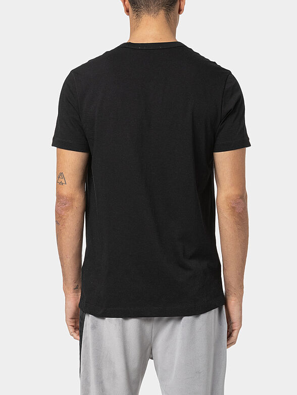Cotton T-shirt with contrasting logo - 2