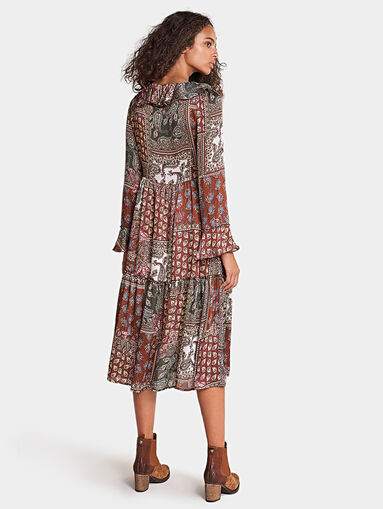 Midi dress with paisley print - 3