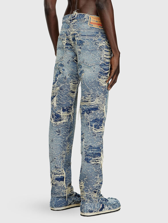 2023 D-FINITIVE-FSG straight leg jeans with accent rips - 2