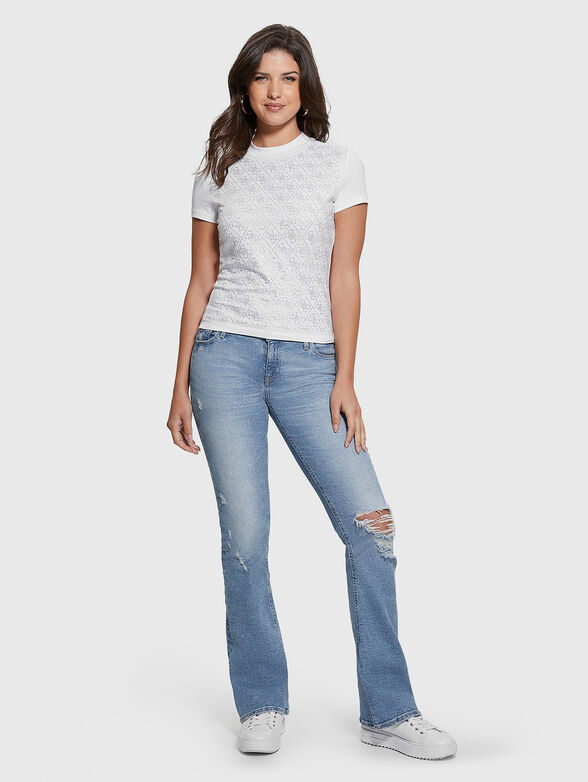 T-shirt with 4G logo rhinestones - 2