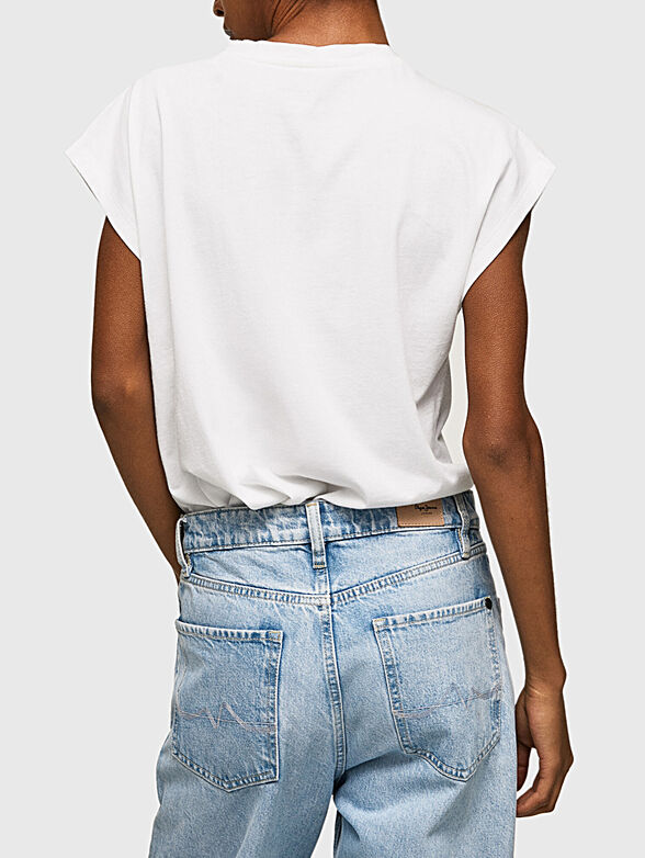 NOLLY white T-shirt with contrasting print - 3