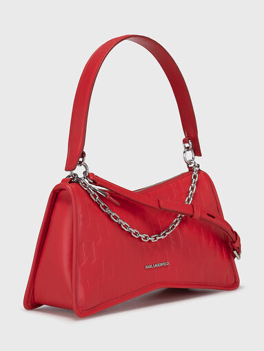 K/SEVEN ELEMENT black hobo bag with embossed logo - 4