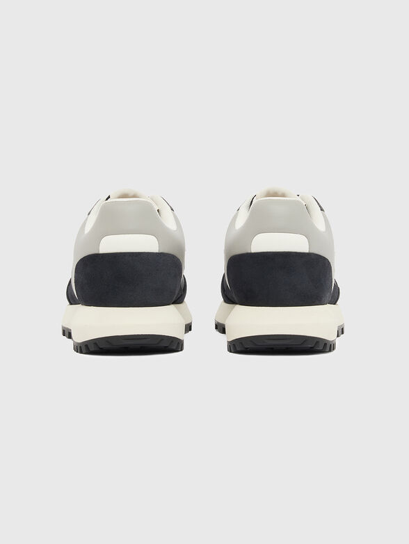 Suede sneakers with logo detail - 4