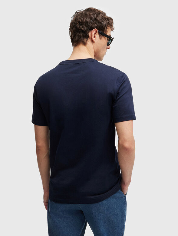 Cotton T-shirt TIBURT with contrast logo print - 3