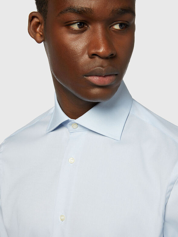 Light blue cotton shirt - 4