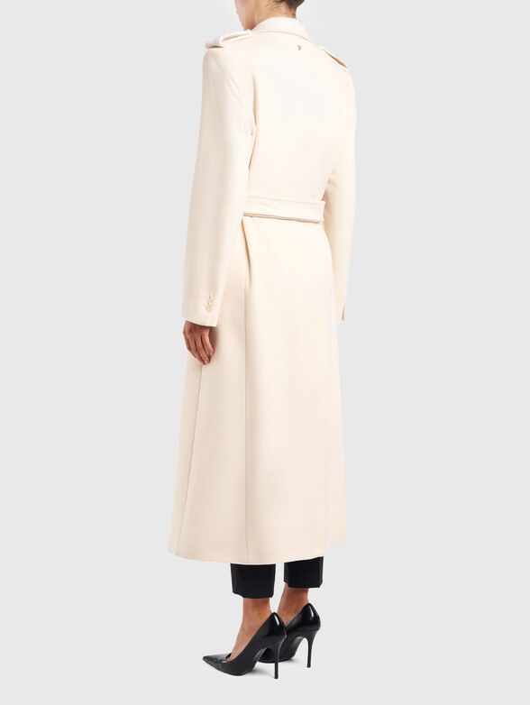 Wool and cashmere coat with belt - 3