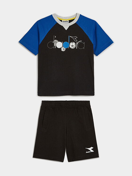 Two-piece sports set in black color - 1