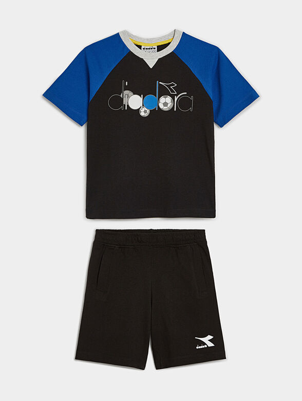Two-piece sports set in black color - 1
