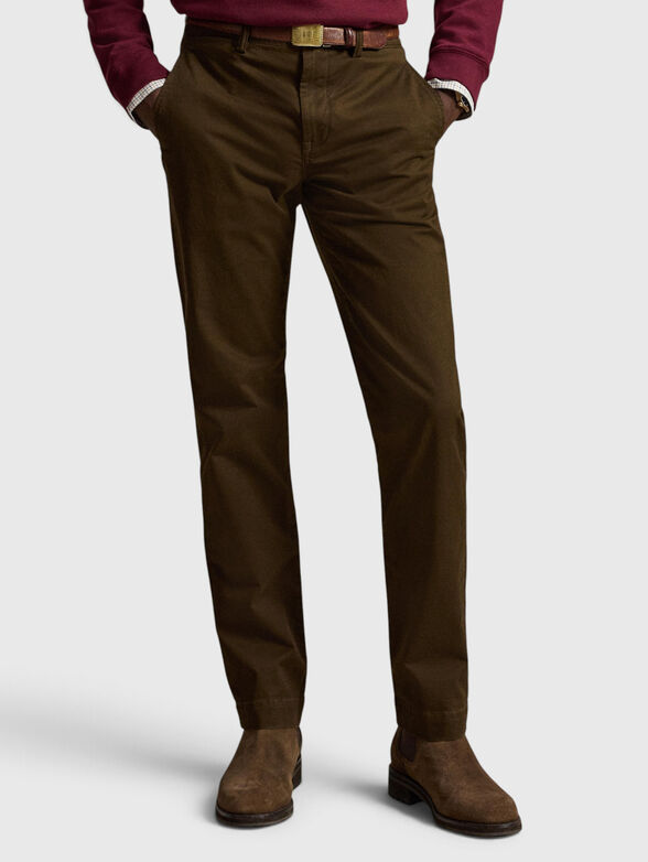 Cotton brown trousers - 1
