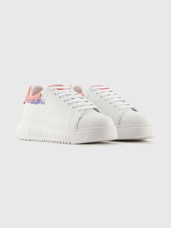White leather sneakers with contrasting details - 2