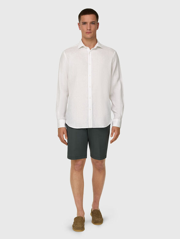 Long-sleeved linen shirt - 2