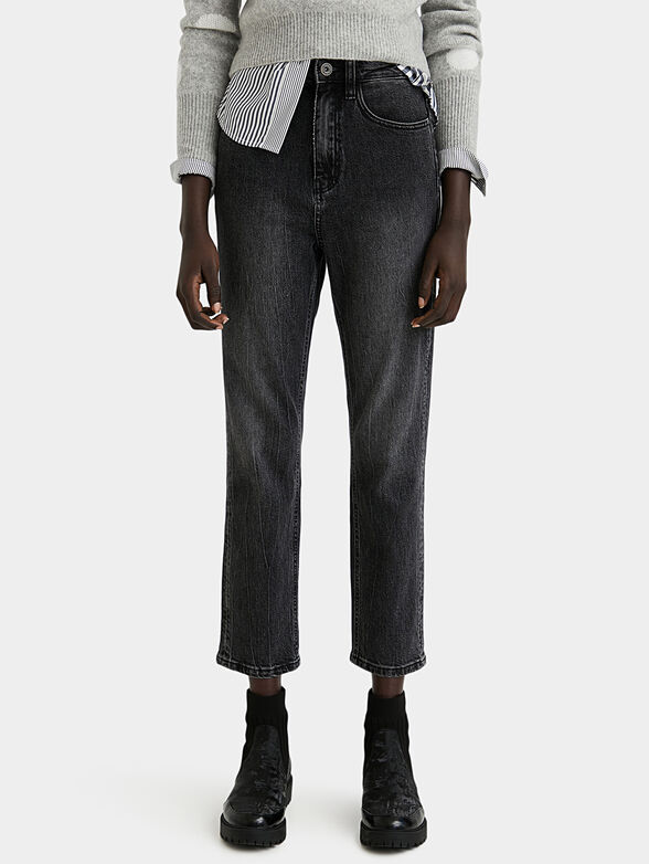 Jeans with worn off effect - 4