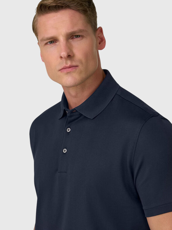 Dark blue polo shirt - 4