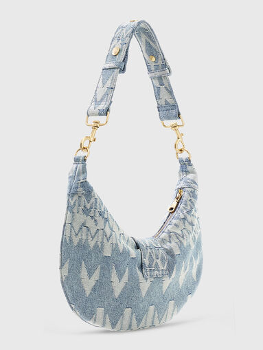 Denim bag with accent print - 3