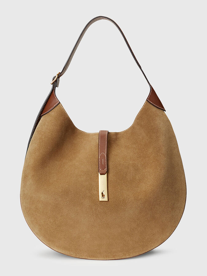 Hobo bag in suede brand POLO RALPH LAUREN — Globalbrandsstore.com/en