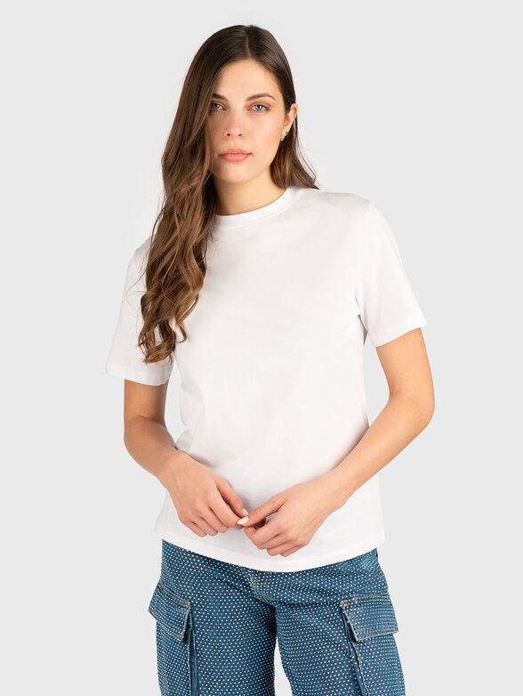 Cotton T-shirt with logo detail - 1